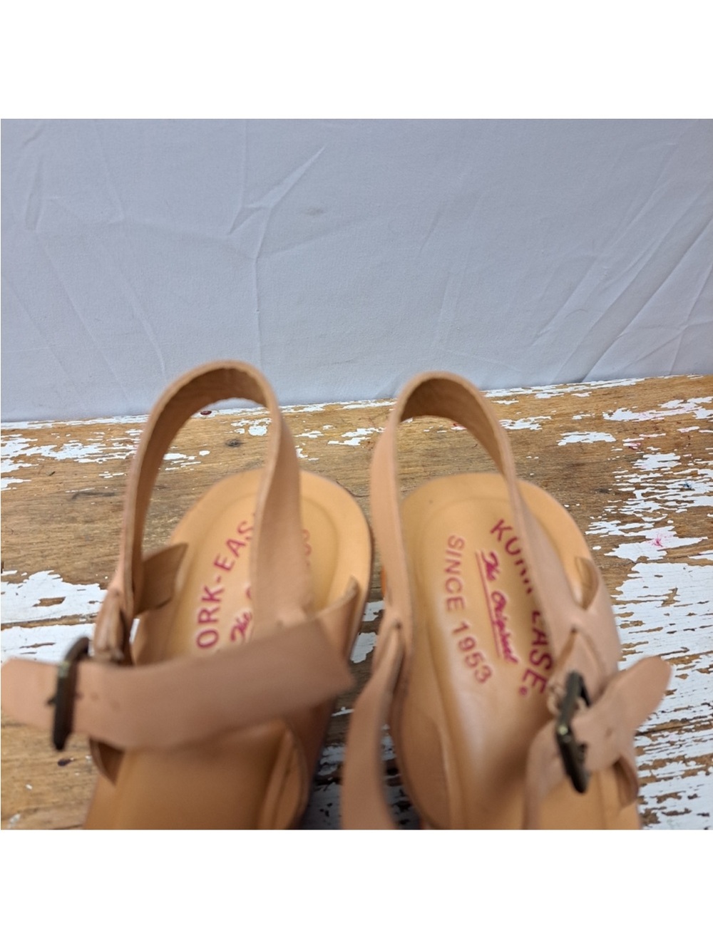 Kork-Ease Bette/Eva Tan Leather Multi Color Wedge Size 9 - Picture 3 of 7